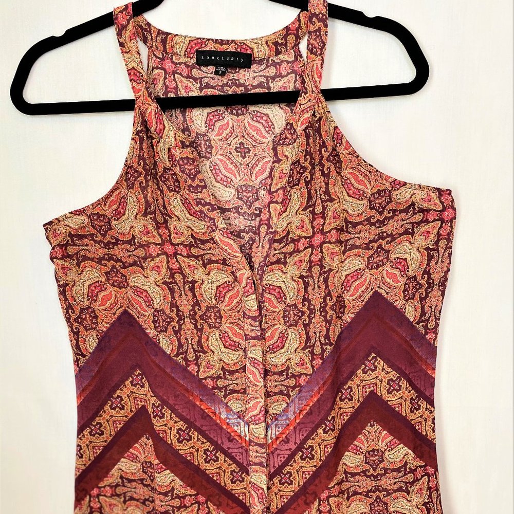 SANCTUARY Bohemian Pink Soft Tank Top size S